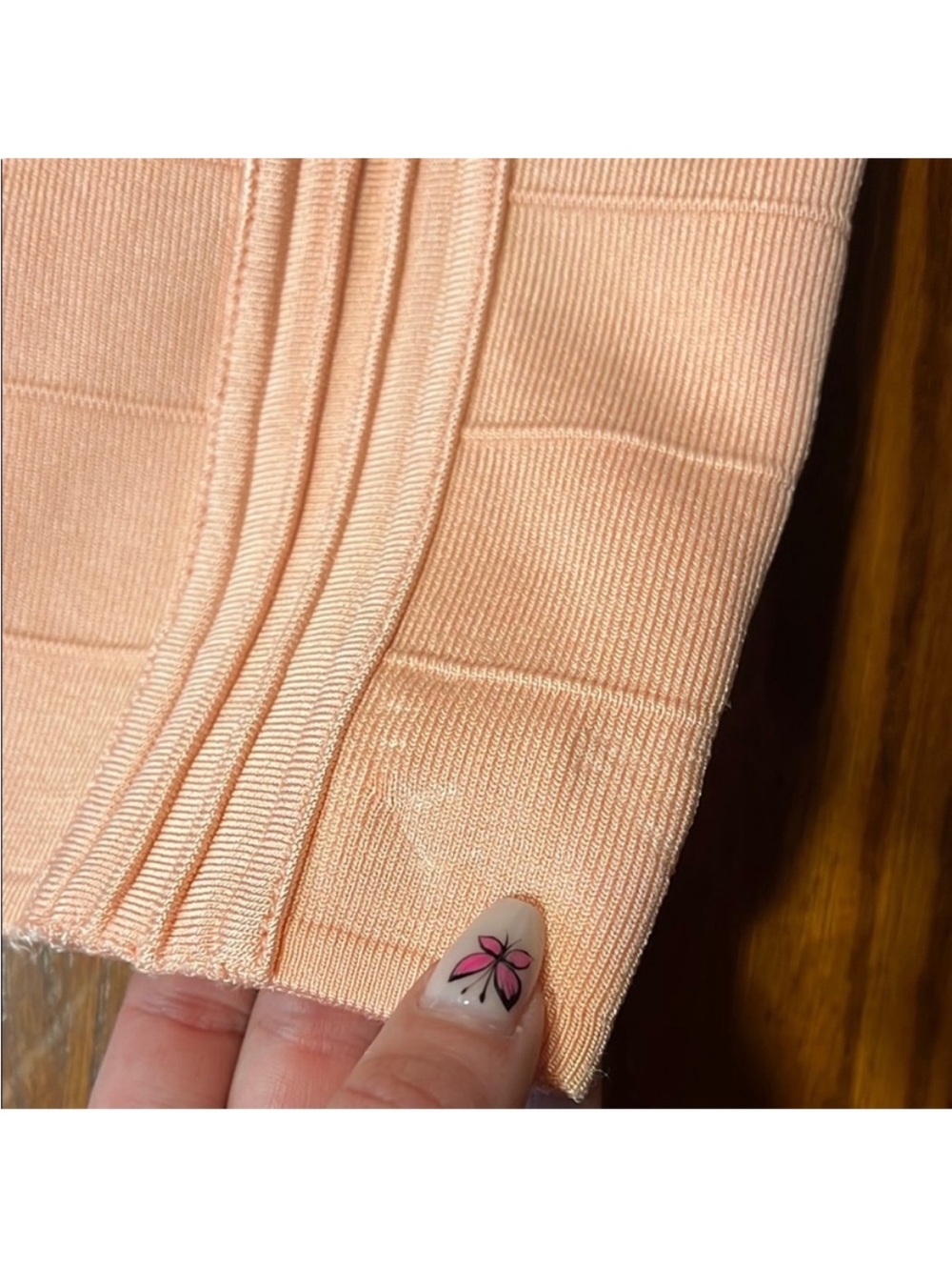 Guess • Women’s XS • Peachy Pink • Sleeveless Bodycon Bandage • Mini Dress - Picture 8 of 13
